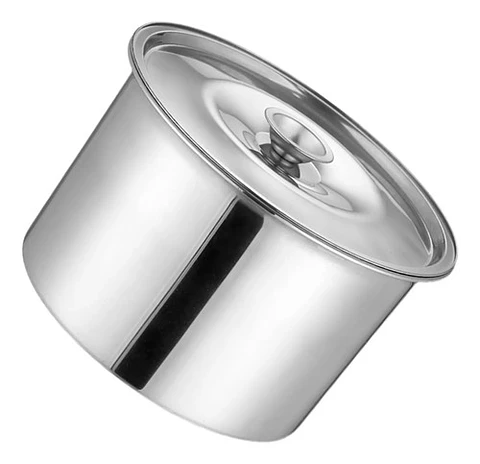 X3 Tarro Condimentos Acero Inoxidable Con Tapa 16cm Cocina
