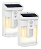 X2 Lámpara Solar Led Exterior Con Sensor De Movimiento - Miniatura 1