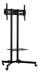 Soporte De Piso Para Tv Con Ruedas 32-65'' Base Profesional Negro - Miniatura 4