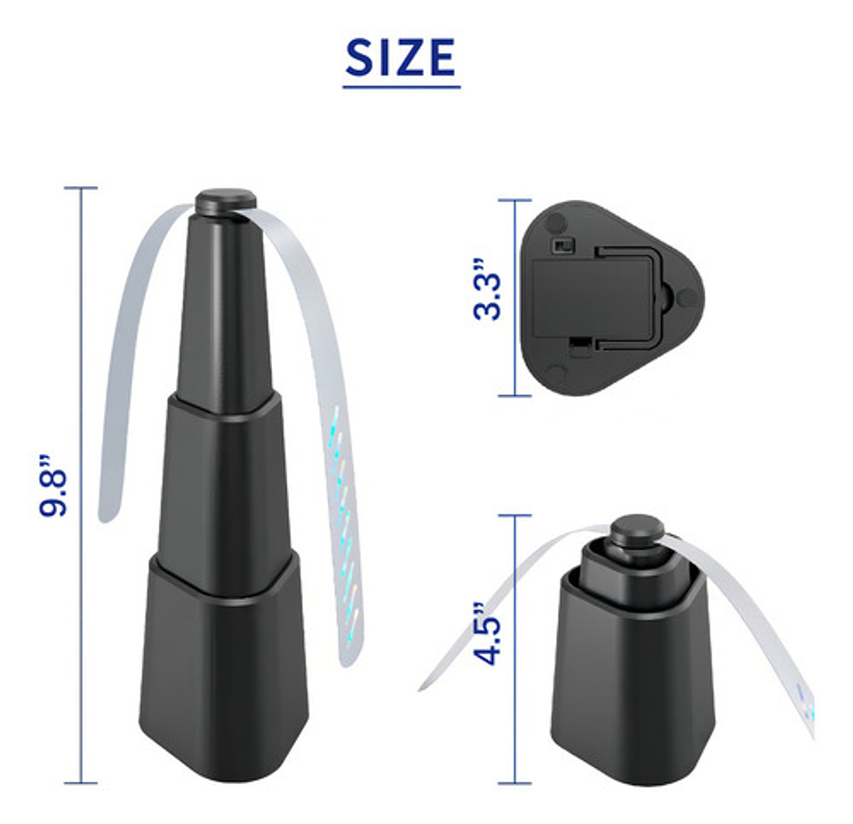2 Mosquitero, Moscas Repelente, Mosquitero Bateria Aa 6