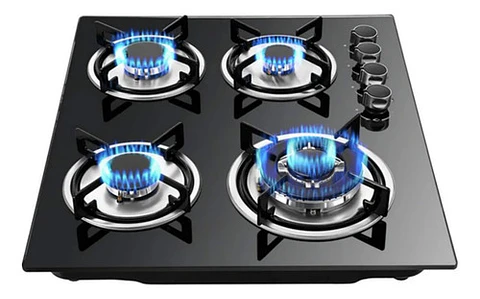 Encimera Doble Parrilla Thek 4 Platos Gas Licuado/natural Negro