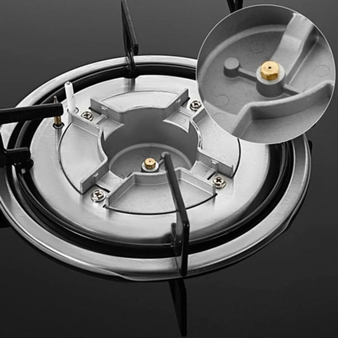 Encimera Doble Parrilla Thek 4 Platos Gas Licuado/natural Negro 4