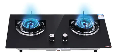 Encimera A Gas 2 Platos Thek Vidrio Templado Empotrable