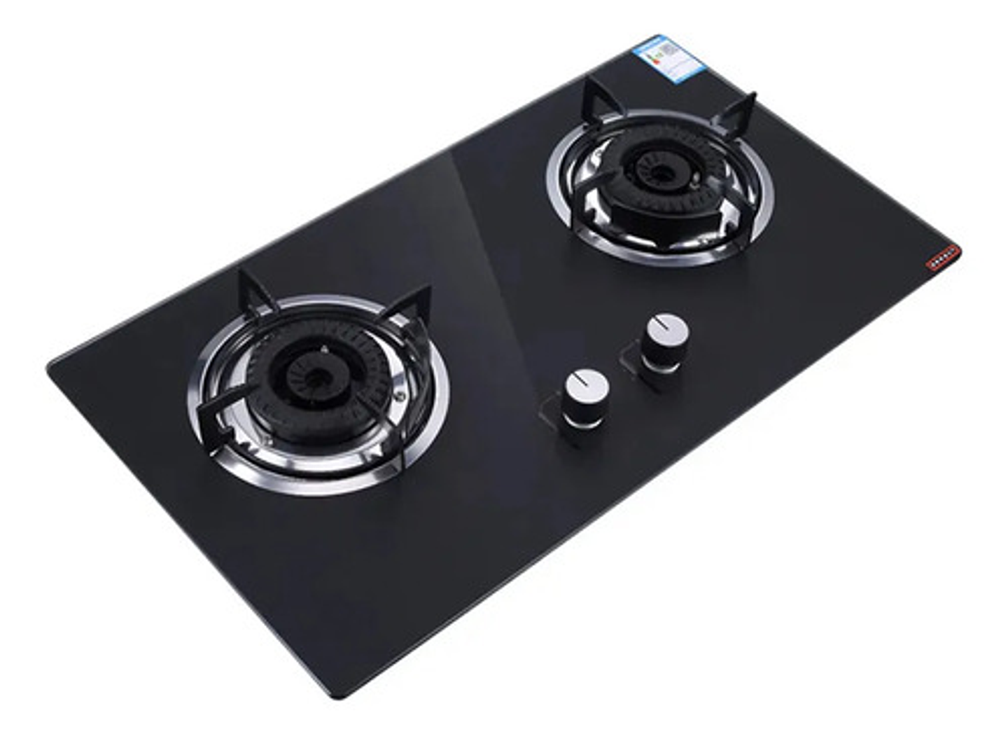 Encimera A Gas 2 Platos Thek Vidrio Templado Empotrable 2