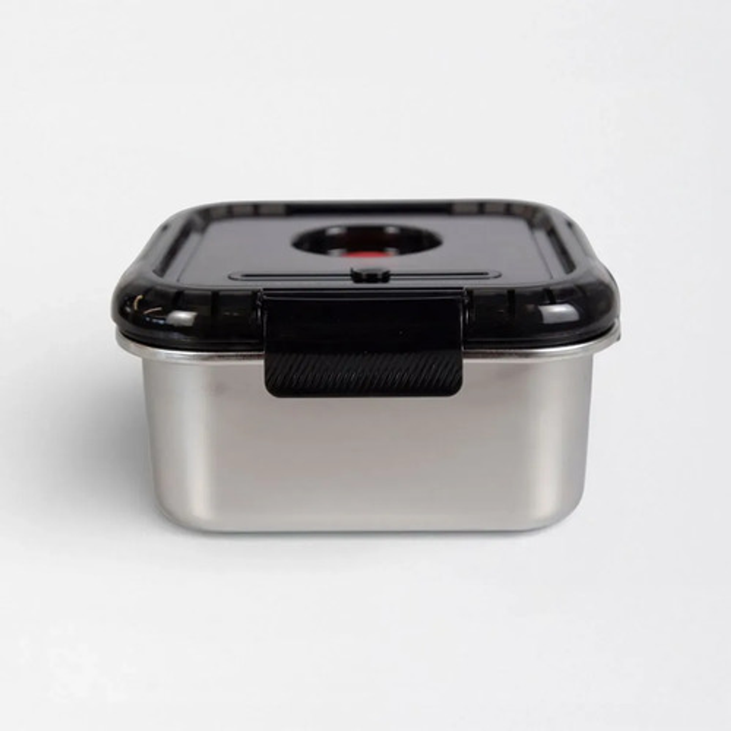 Contenedor Acero Inoxidable Hermético Con Válvula 19.5cm Plateado 7