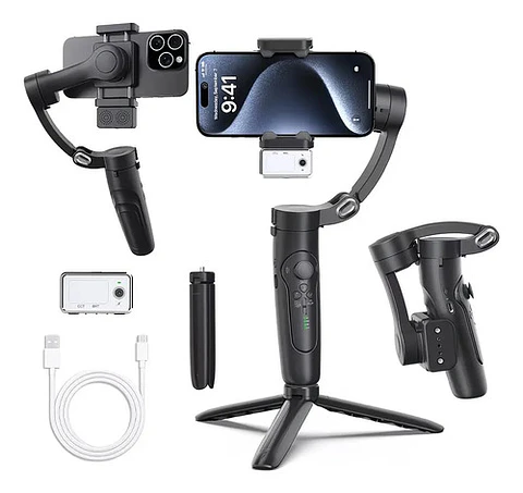 Estabilizador Gimbal 3 Ejes Para Smartphone Con Control Remo