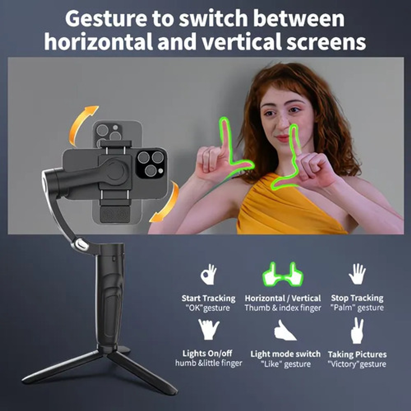 Estabilizador Gimbal 3 Ejes Para Smartphone Con Control Remo 9