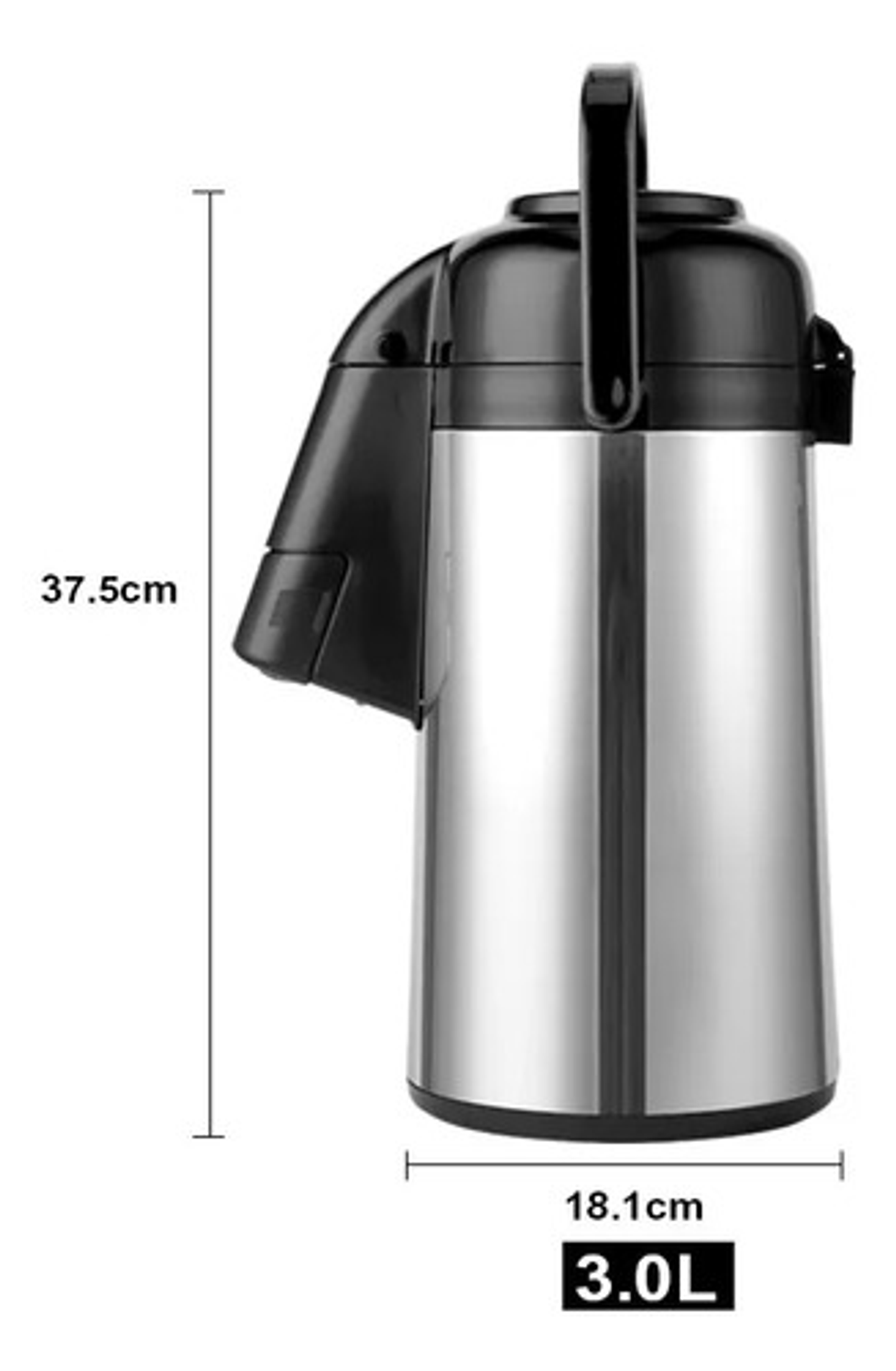 Termo De Mesa 3l Con Sistema De Dispensador A Presión 3