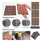 Caja 15  Pzas  Deck Wpc Modular 30x30cm Piso Jardin Exterior - Miniatura 9