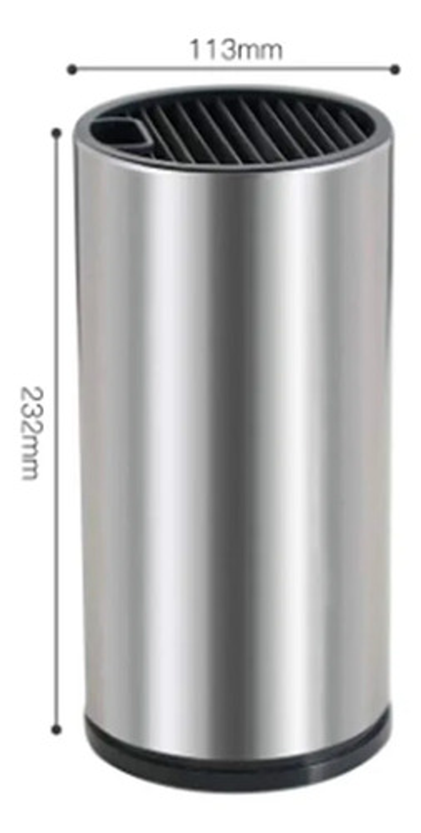 Porta Cuchillos Universal Acero Inoxidable Cocina 23cm 2