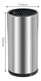 Porta Cuchillos Universal Acero Inoxidable Cocina 23cm - Miniatura 2