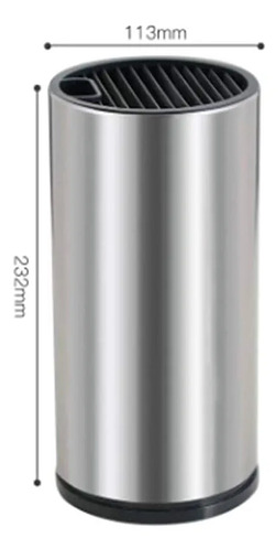 Porta Cuchillos Universal Acero Inoxidable Cocina 23cm 2