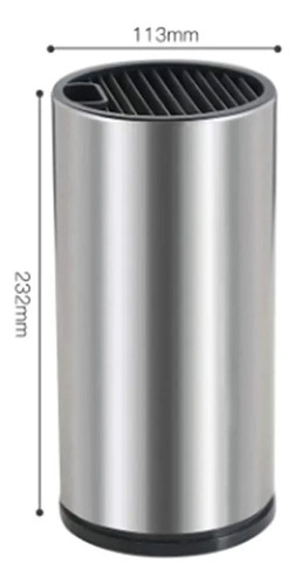 Porta Cuchillos Universal Acero Inoxidable Cocina 23cm 4