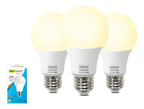 X3 Bombillas Led 12w E27 Luz Cálida 2700k Económicas