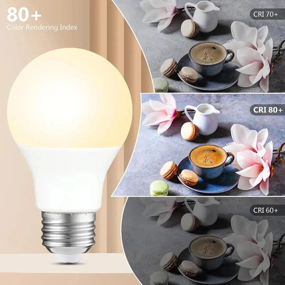 X3 Bombillas Led 12w E27 Luz Cálida 2700k Económicas 5