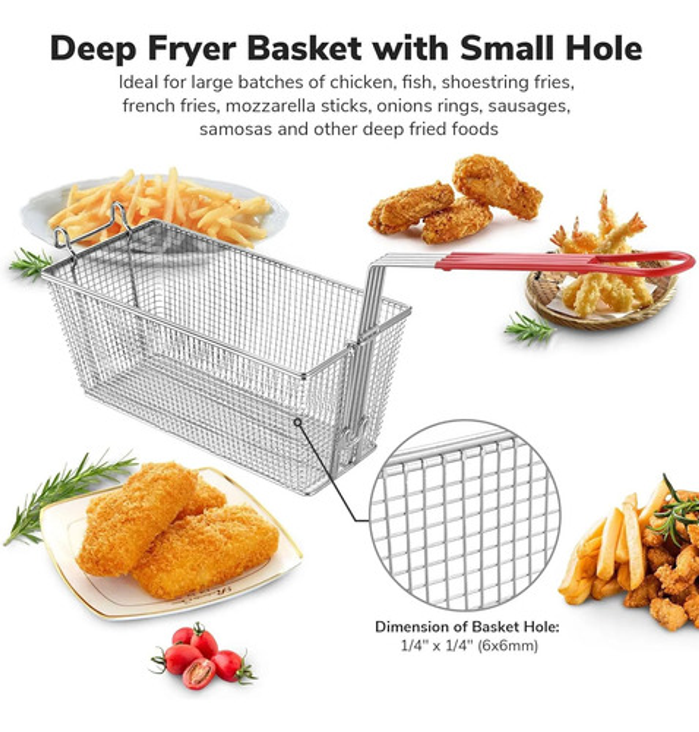 Cesta De Repuesto Para Freidora Acero Inoxidable 9
