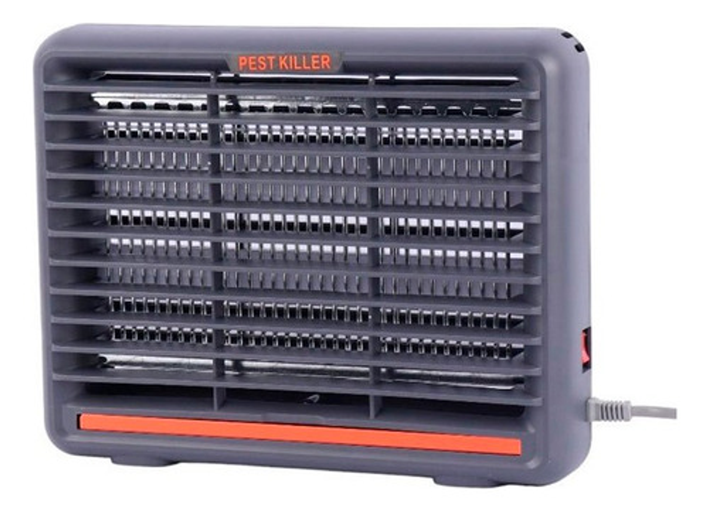 Matamosquitos Eléctrico Led 6w Doble Tubo Antimosquitos Gris Oscuro 4