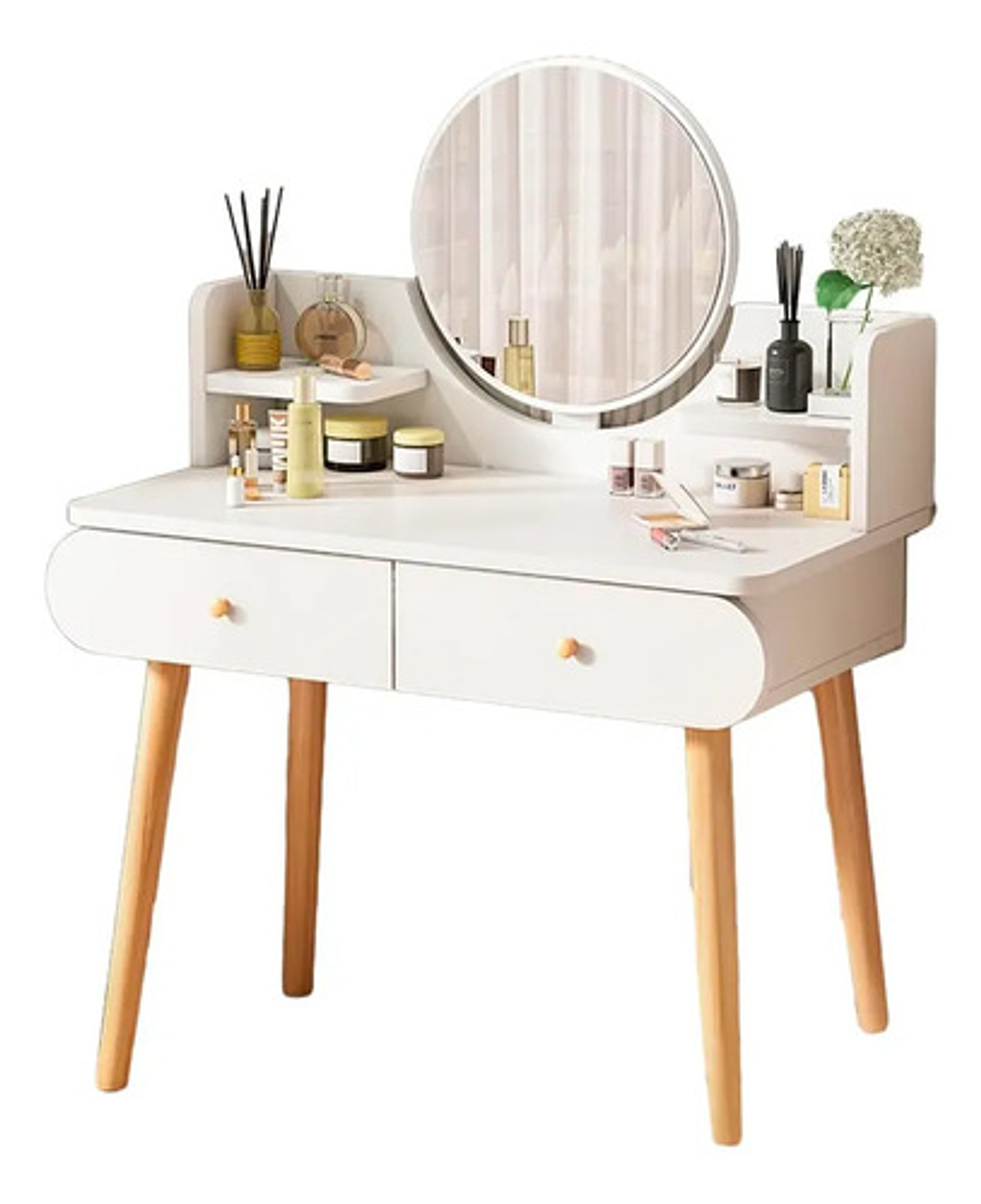 Tocador Vertical Compacto Con Espejo Led Oculto Thek 1