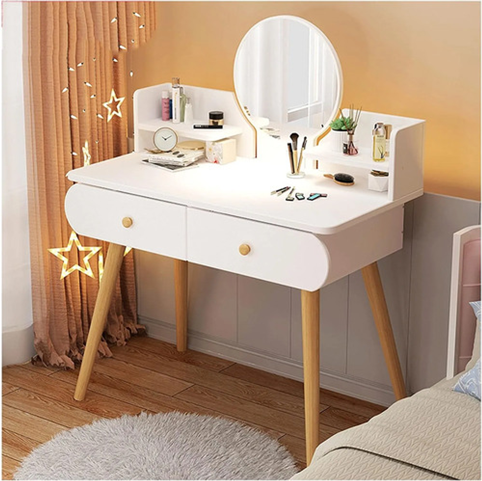 Tocador Vertical Compacto Con Espejo Led Oculto Thek 2