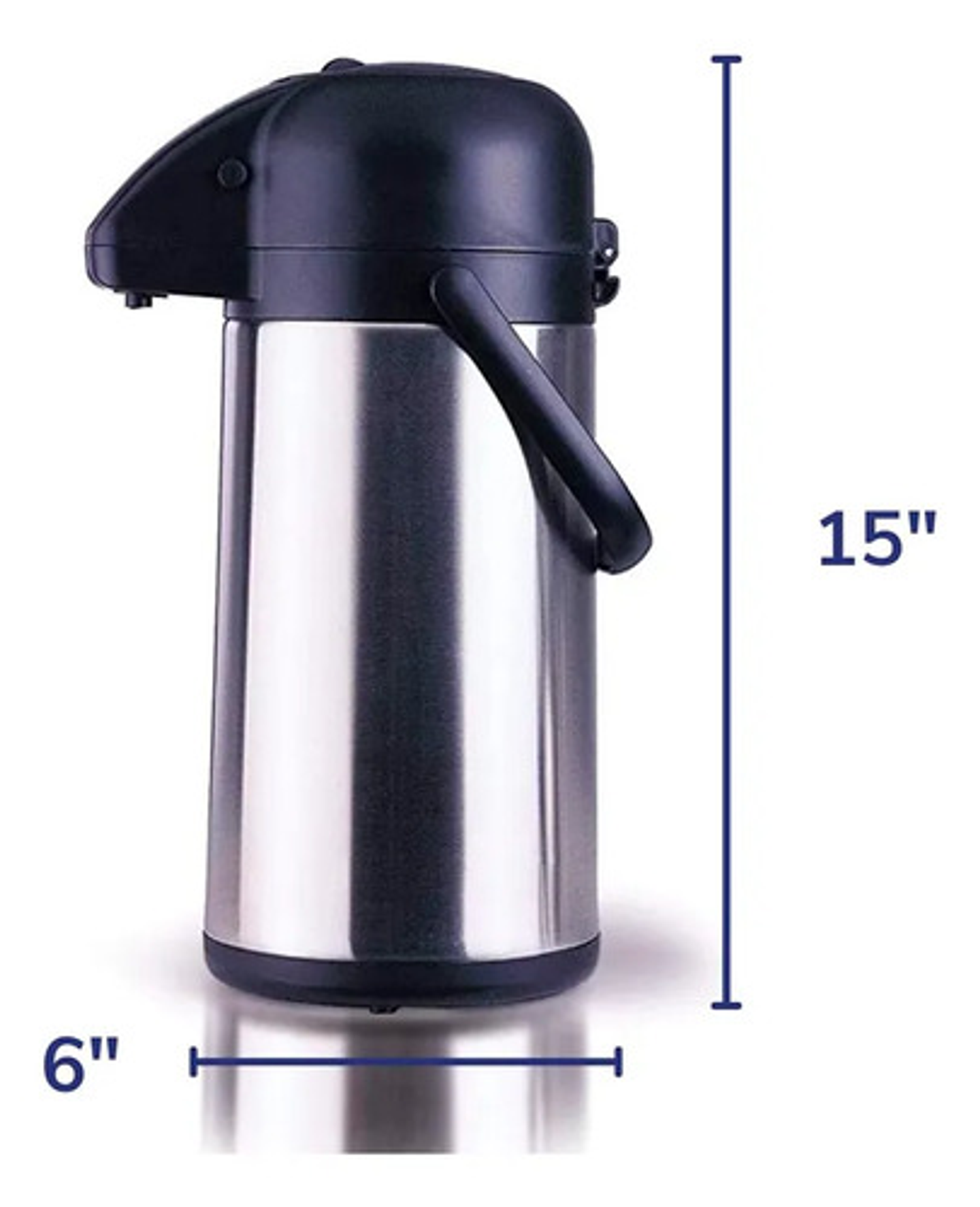 Termo Sifón Thek 1 Litro Acero Inoxidable Dispensador Manual 4