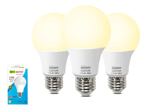 X3 Bombillas Led 12w E27 Luz Cálida 2700k Económicas