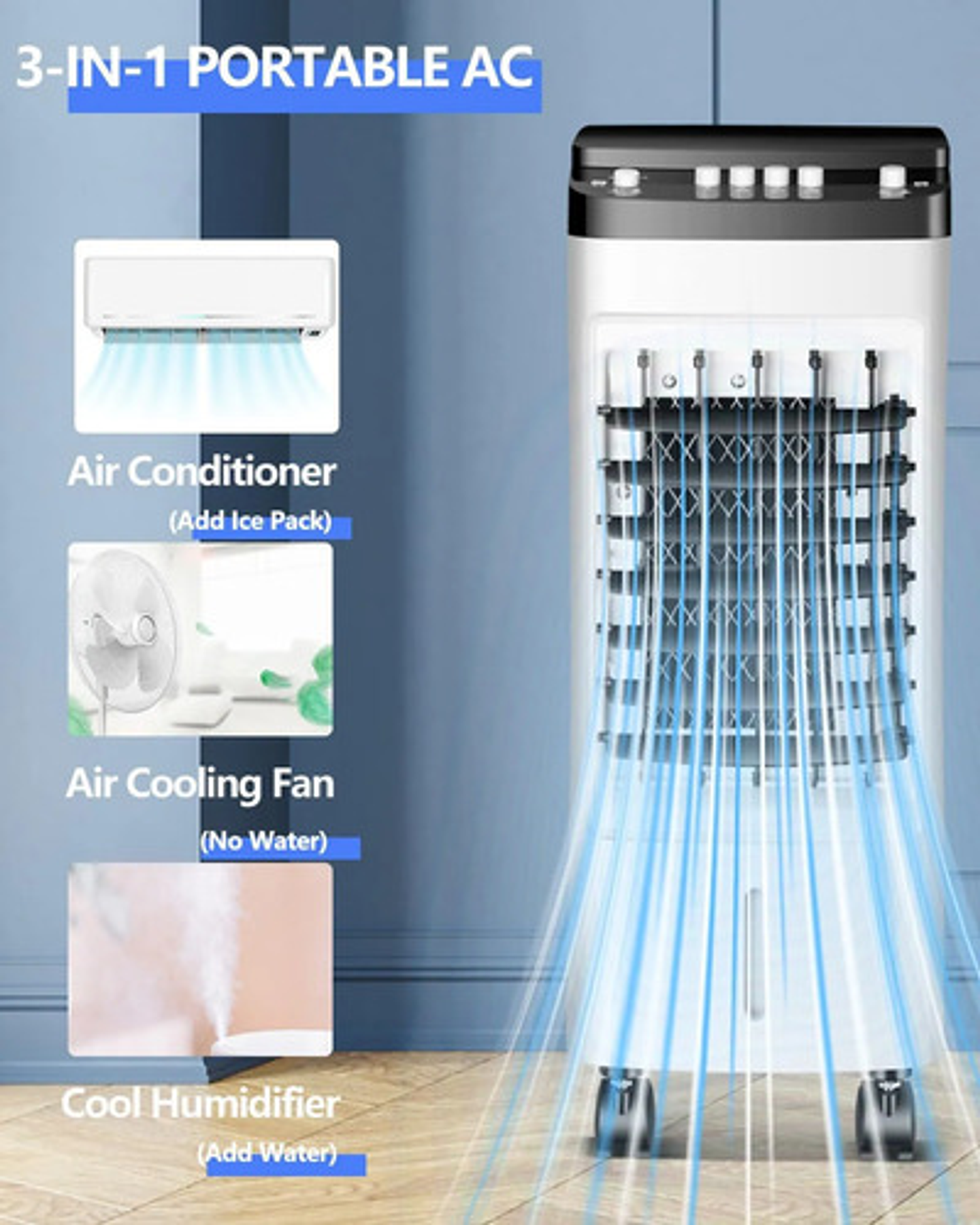 Climatizador Evaporativo Thek 3 Velocidades Bajo Consumo 4