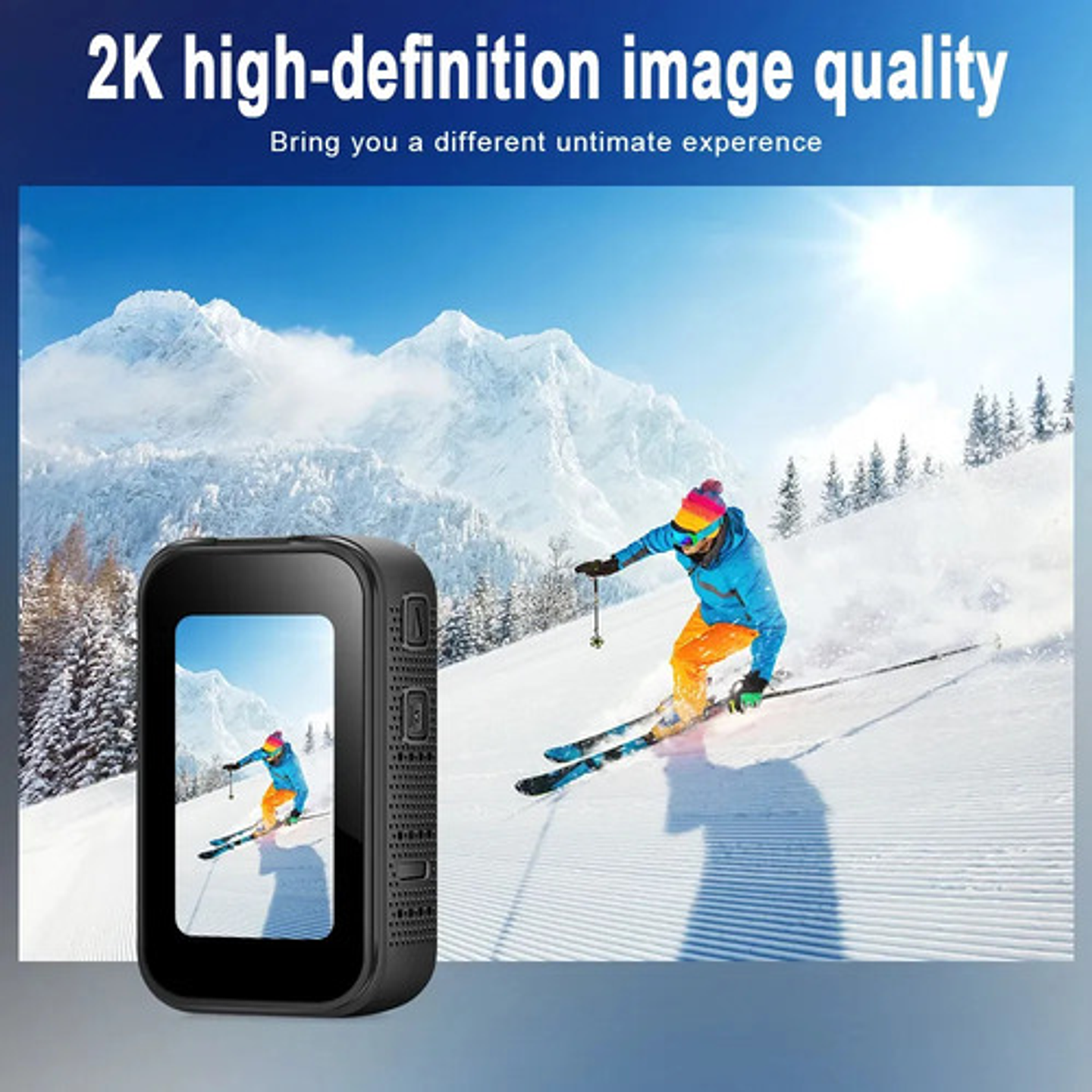 Mini Cámara Deportiva Thek Thumb 2k Ultra Hd Deportiva Wifi 4