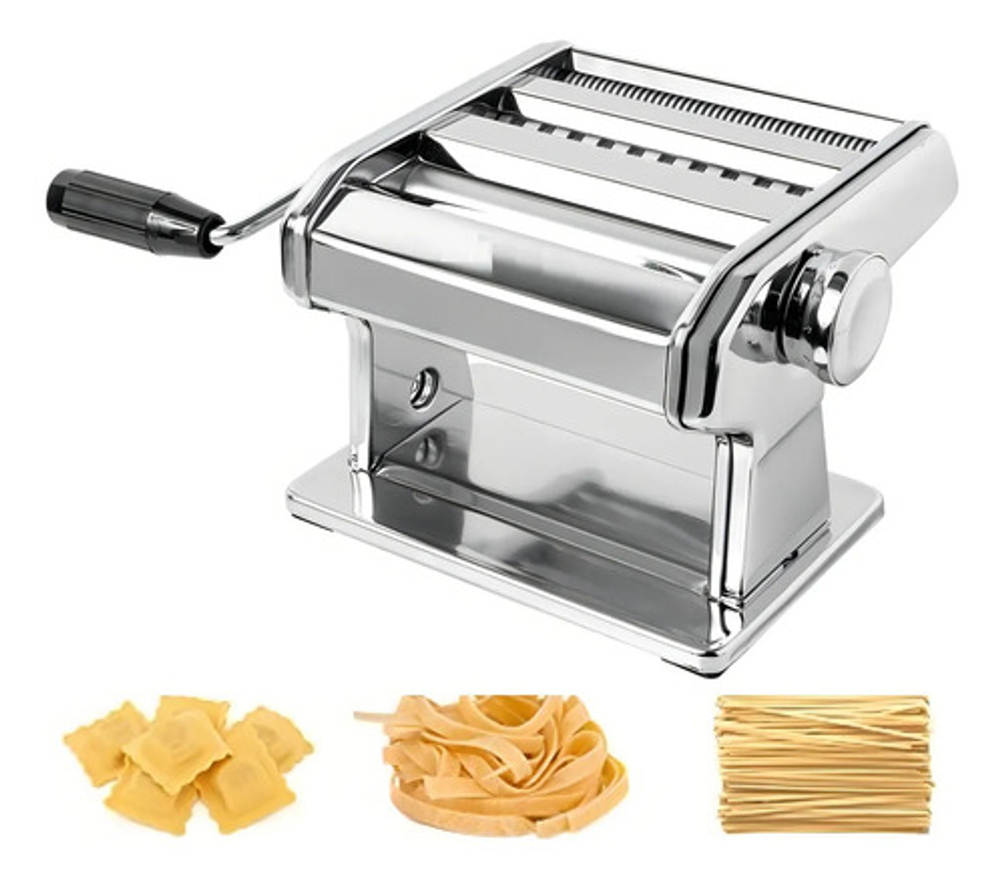 Maquina Para Hacer Pastas Caseras Fideos Acero Color Gris Gris 2