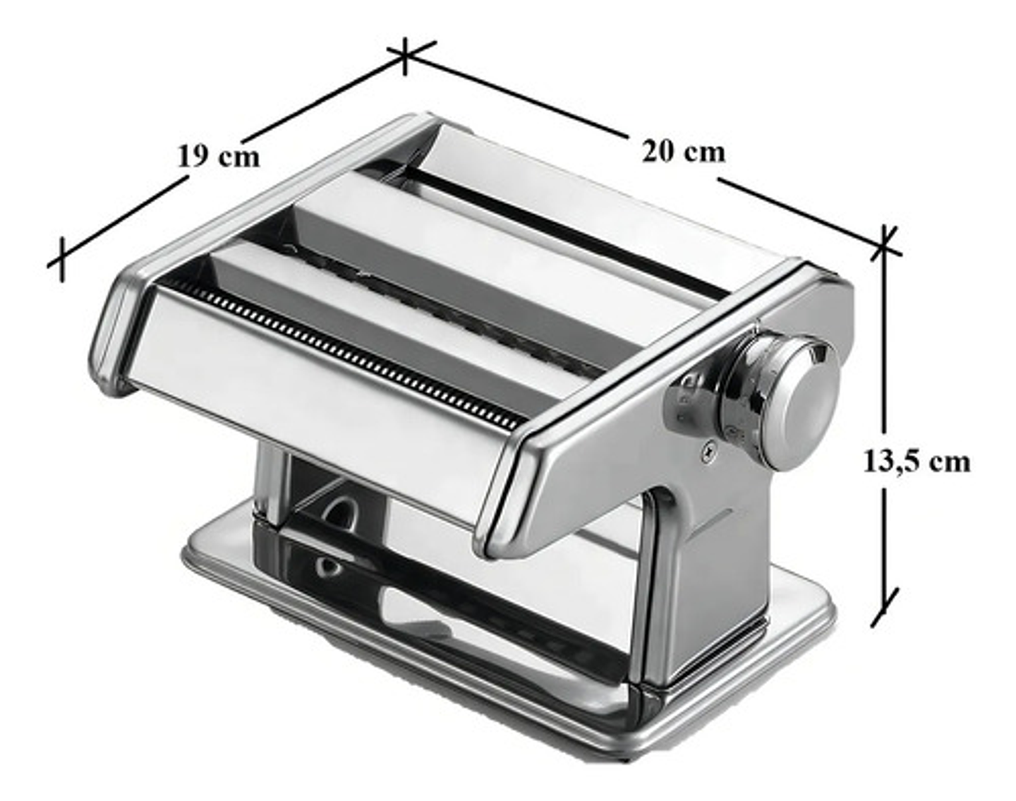 Maquina Para Hacer Pastas Caseras Fideos Acero Color Gris Gris 3