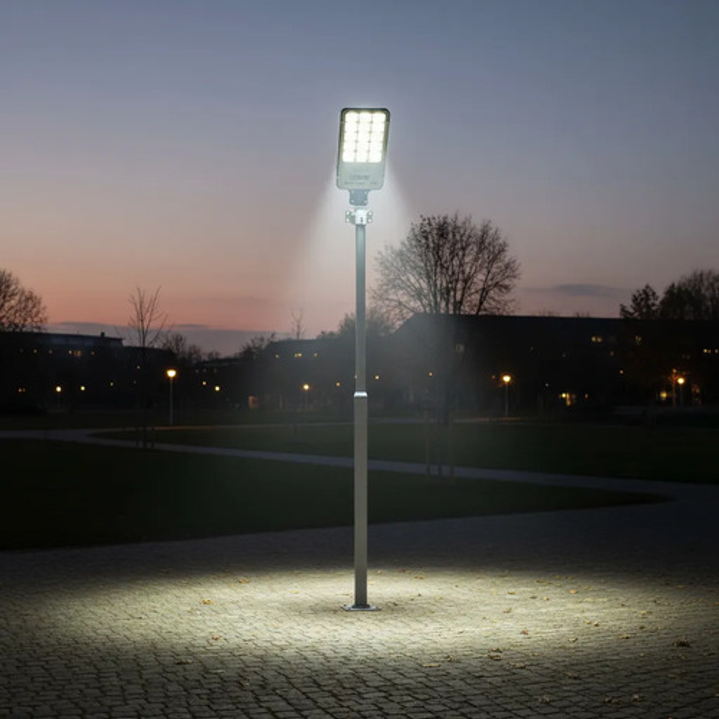 Foco Solar Led 1200w Para Poste Exterior Con Control 7