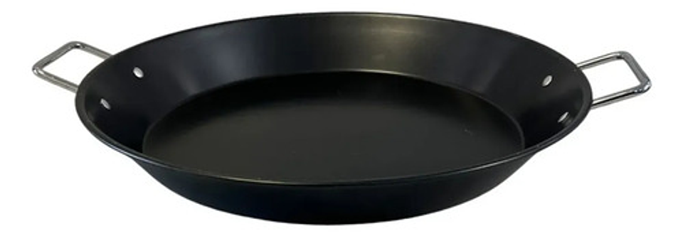Paellera Acero Carbono 30cm Con Asas Cocina Española 1