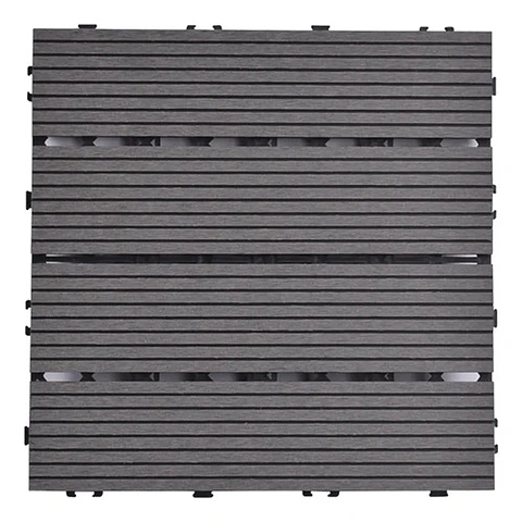 Caja 15  Pzas  Deck Wpc Modular 30x30cm Piso Jardin Exterior