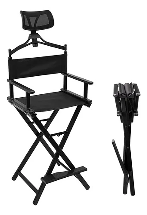 Silla Maquillaje Barbería Plegable Resistente Profesional
