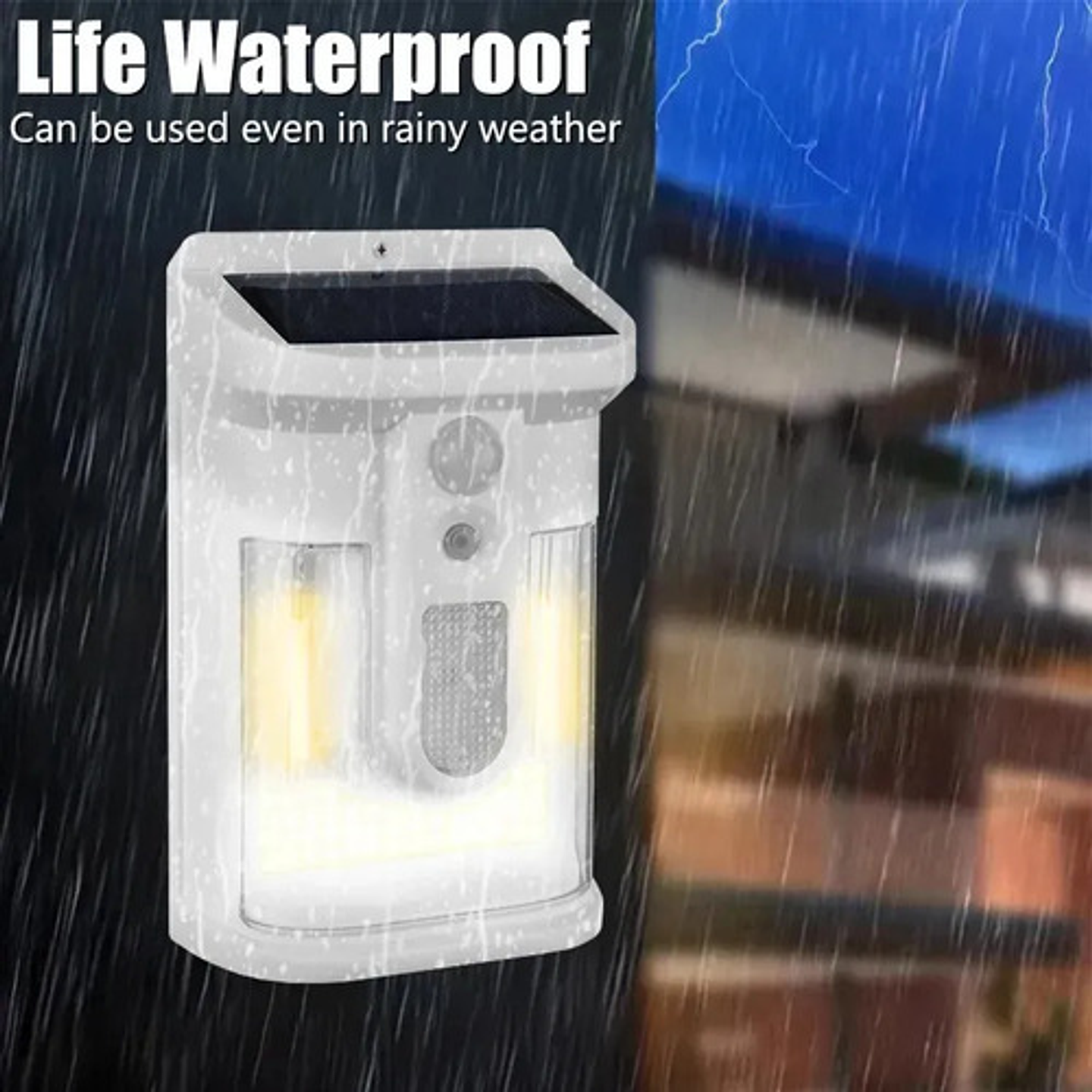 X2 Lámpara Solar Led Exterior Con Sensor De Movimiento 6