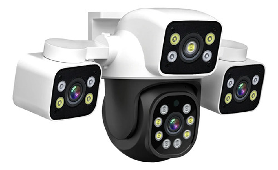 Cámara Seguridad Wifi 6k 12mp Ptz 360° Triple Lente Zoom Ia 1