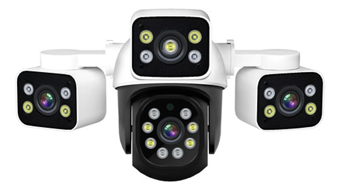 Cámara Seguridad Wifi 6k 12mp Ptz 360° Triple Lente Zoom Ia 8