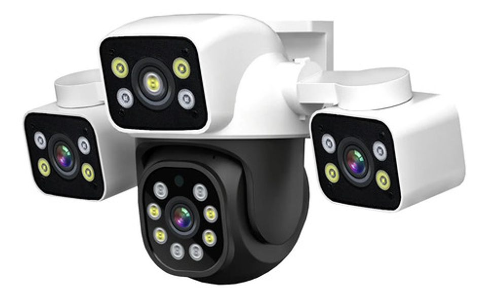 Cámara Seguridad Wifi 6k 12mp Ptz 360° Triple Lente Zoom Ia 11