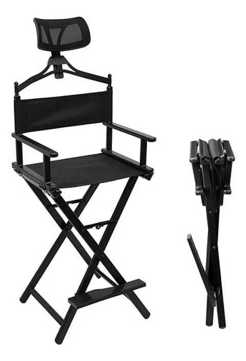 Silla Maquillaje Barbería Plegable Resistente Profesional