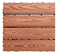 Caja 15  Pzas  Deck Wpc Modular 30x30cm Piso Jardin Exterior - Miniatura 1