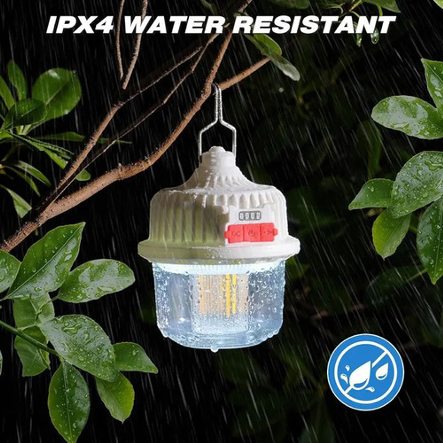 Set 2 Lámparas Solares Colgantes Thek Led Con Panel Independ 8