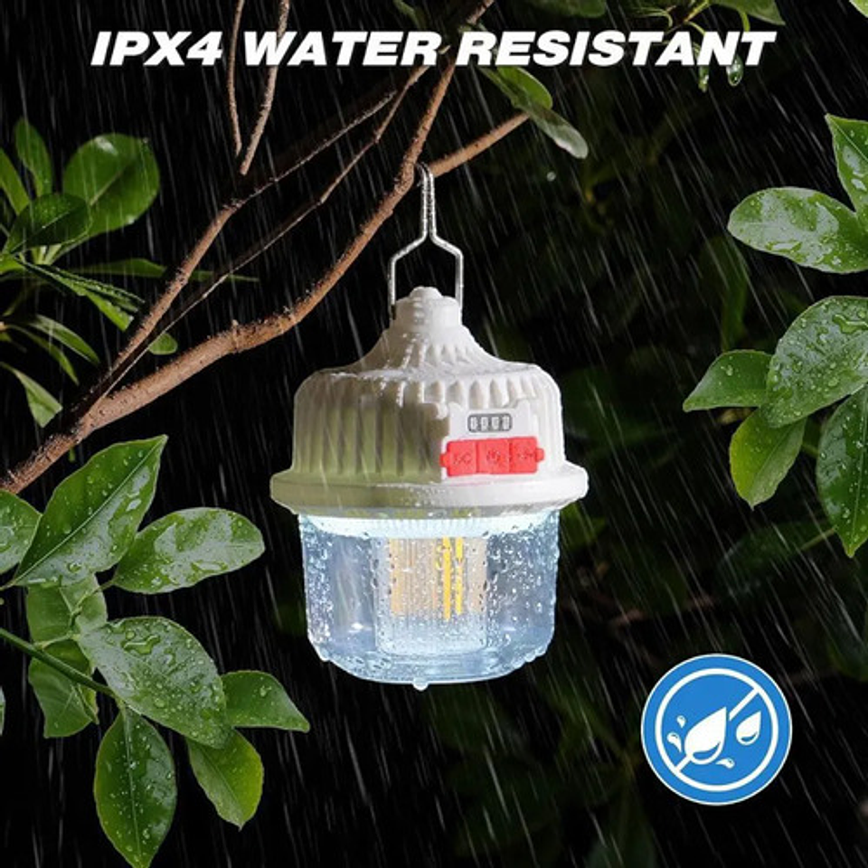 Set 2 Lámparas Solares Colgantes Thek Led Con Panel Independ 8