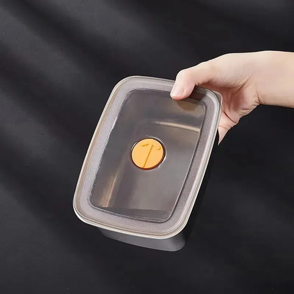 X3 Recipientes Herméticos 2.7l Acero Inoxidable Multiuso 2