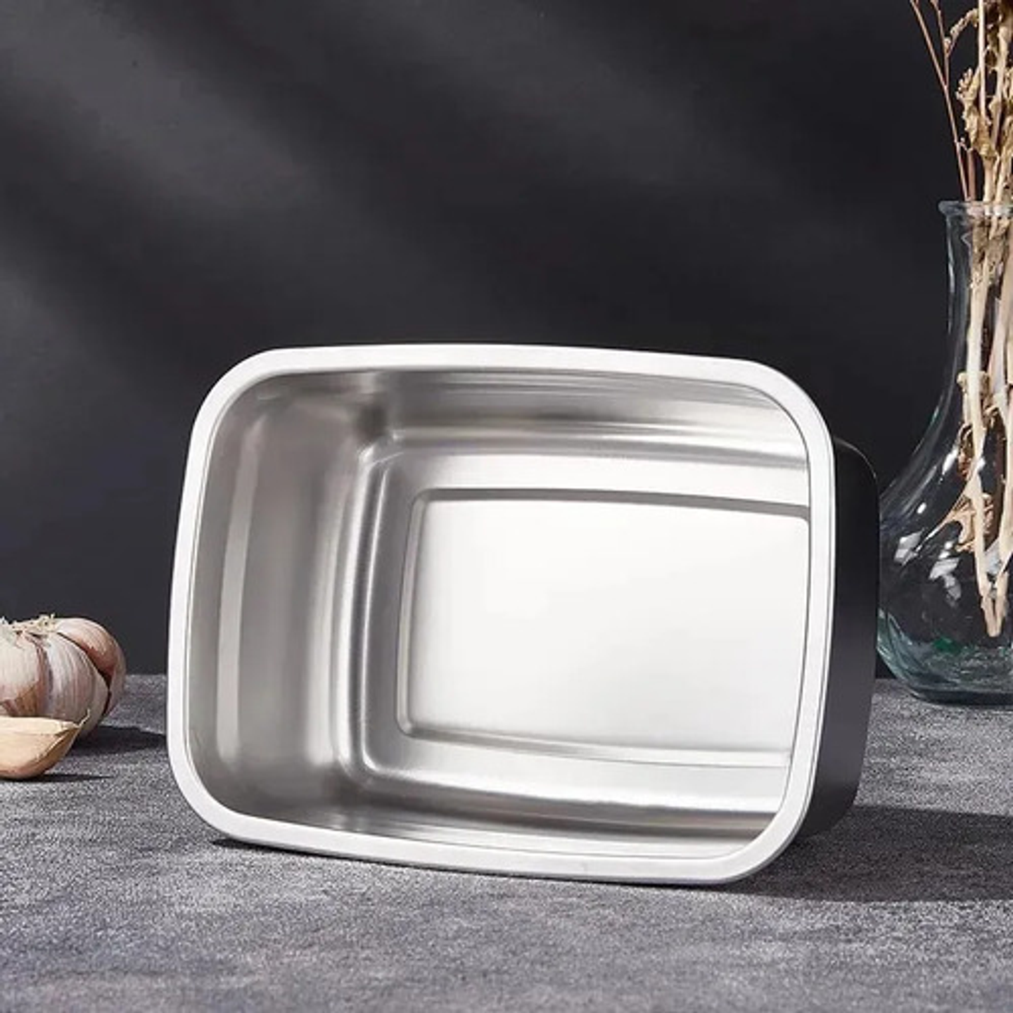 X3 Recipientes Herméticos 2.7l Acero Inoxidable Multiuso 6