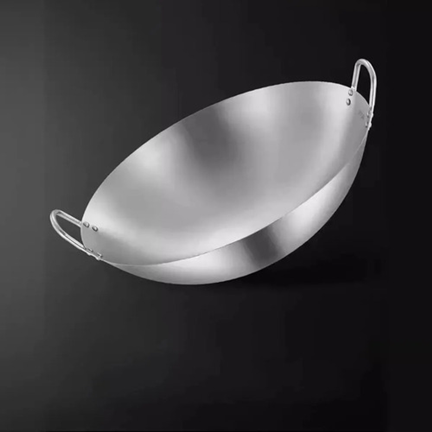 Sartén Wok Acero Inoxidable 50cm Cocina Oriental 4