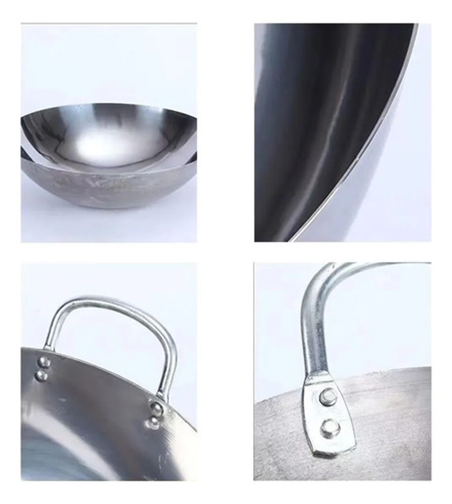 Sartén Wok Acero Inoxidable 50cm Cocina Oriental 8