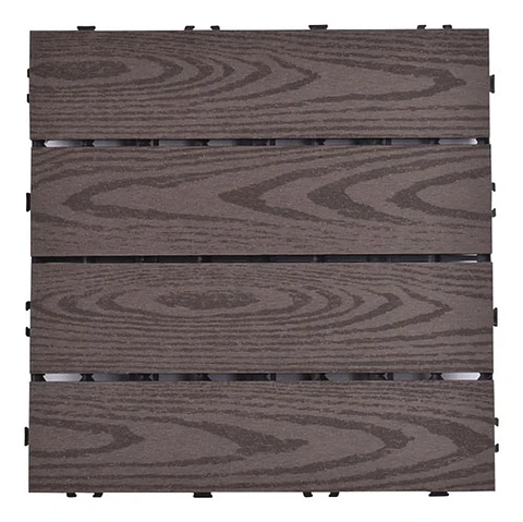 Caja 15  Pzas  Deck Wpc Modular 30x30cm Piso Jardin Exterior