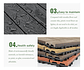 Caja 15  Pzas  Deck Wpc Modular 30x30cm Piso Jardin Exterior - Miniatura 8