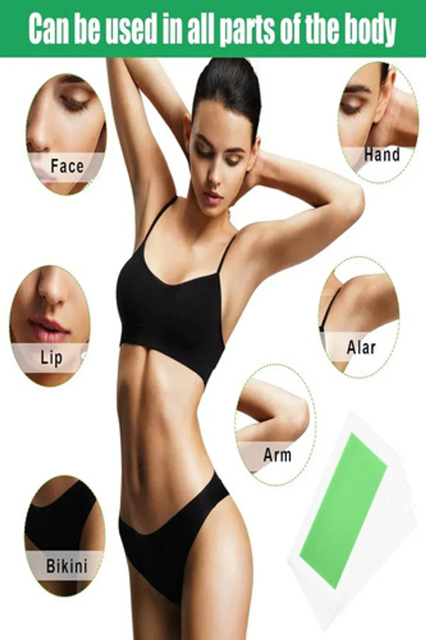 X50 Tiras De Cera Depilatoria 10 Piezas Aloe Vera Profesion 2