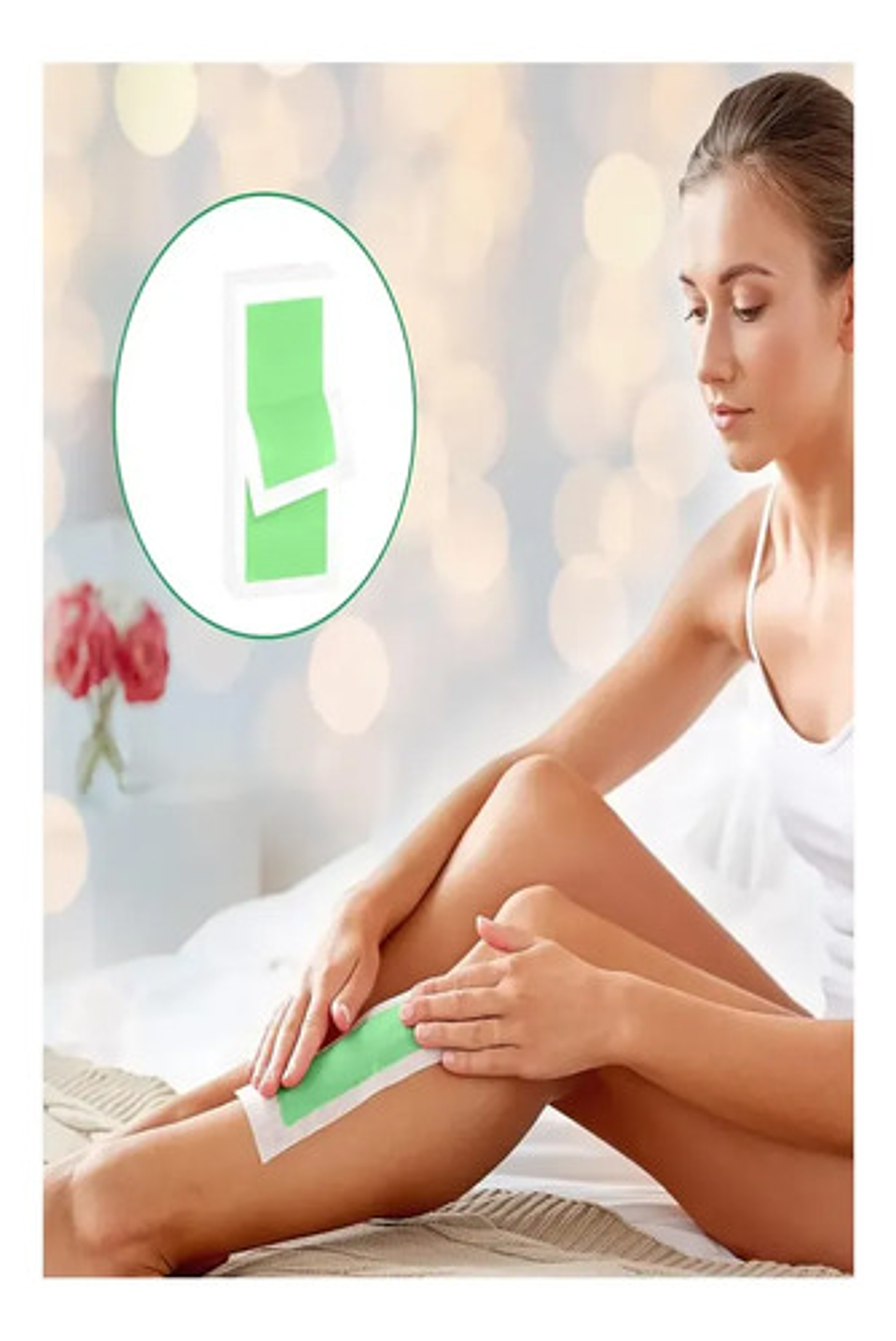 X50 Tiras De Cera Depilatoria 10 Piezas Aloe Vera Profesion 4