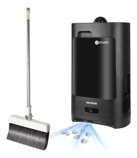 Aspirador De Cabello Profesional Barbería Sensor Automático Negro